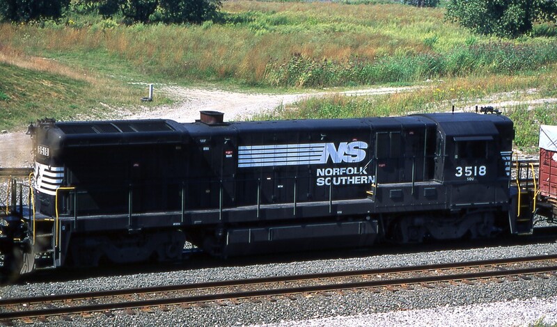 Southern Visitor NS B30-7A #3518
An ex-Southern B30-7A was a rare sight in Western NY.  NS #3518 apparently has dual controls as there are 5-chime horns on both the long and short hoods.
Photo Copyright © 2008 Tim Baldwin
Keywords: b30-7;b30-7a;southern;ny