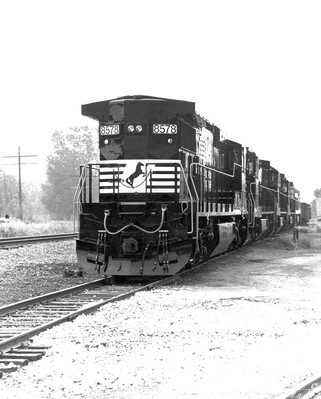 Hammerhead!
Brand new Norfolk Southern C39-8 #8578 and a quartet of sister units await pickup on the set-out track at GE's Erie PA facility.
Photo Copyright 2008 Tim Baldwin
Keywords: hammerhead;ns;c39-8;erie;pa