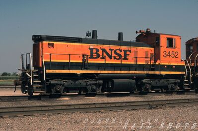 BNSF EMD SW1200 #3452
BNSF EMD SW1200 #3452 photographed at Galesbury, Illinois on 17th July 2011 by Joe Ferguson, taken from an original Fujichrome slide now in my personal collection
Keywords: bnsf;sw1200;galesbury