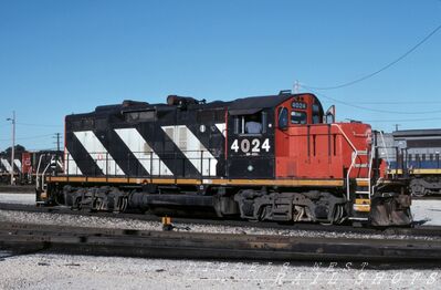 CN EMD GP9RM #4024
CN EMD GP9RM #4024 photographed at Homewood, Illinois on 16th September 2000 by Joe Ferguson, scanned from an original Kodachrome slide now in my personal collection
Keywords: cn;gp9rm;homewood