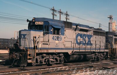 CSX EMD GP30M #4229
CSX EMD GP30M #4229 photographed on 27th April 1993 at Louisville, Kentucky by John A Cloutier, scanned from an original Kodachrome slide now in my personal collection
Keywords: csx;gp30m;louisville