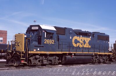 CSX EMD GP38-2 #2692
CSX EMD GP38-2 #2692 photographed on 18th june 2016 at Stanley, Ohio by Paul K Withers, scanned from an original slide now in my personal collection
Keywords: csx;gp38-2;stanley