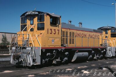 UP EMD MP15DC #1337
UP EMD MP15DC #1337 photographed on 28th September 1996 at N Little Rock, Arkansas by Joe Ferguson, from an original Kodachrome slide now in my collection
Keywords: up;mp15dc;little rock;arkansas