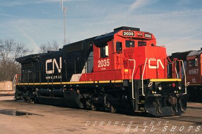 CN GE C40-8 #2035
CN GE C40-8 #2035 photographed 5 January 2016 at Centralia, Illinois by George Redmond, scanned from an original colour slide now in my Personal Collection
Keywords: cn;c40-8;centralia