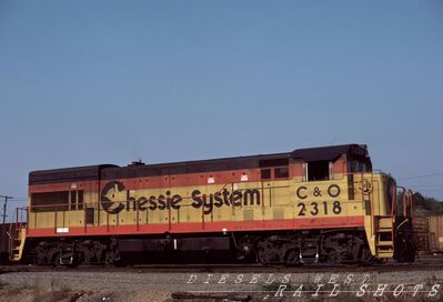 CO GE U23B #2318
CO GE U23B #2318 photographed at Richmond, Virginia on 21st September 1984 by Doug Boyd, scanned from an original Ektachrome slide now in my personal collection
Keywords: co;u23b;richmond