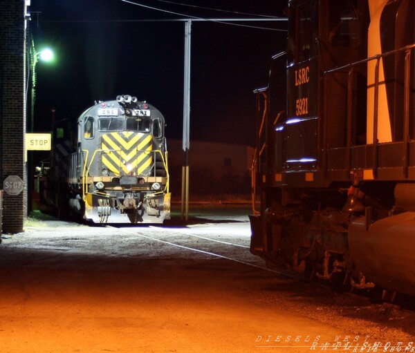 Night in Saginaw Yard
Taken in West Dispatch near the roundhouse, the 5921 looks on at the Alco power that she was purchased to replace
Keywords: alco;saginaw;night;roundhouse