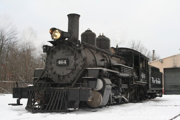 The 464..View Two(K-27 class "Mikado")
I sometimes work as a fireman on the Huckleberry RR, here in Michigan..and here is a shot a few winters ago, getting ready for the seasons Christmas Train.  What a great place to visit!
Keywords: drgw;464;huckleberry;michigan;mi;snow;winter;mikado