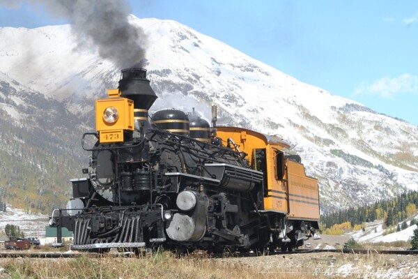 473(K28 2-8-2 "Mikado") on the Wye
Turning the power in Silverton
Keywords: drgw;473;silverton;k28;hermosa;mikado;silverton;wye