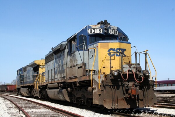 Grain Train Power
Run through power from the CSX on a grain train, is now being ready to head south, on a manifest - Taken last fall
Keywords: csx;grain;sd40-2;mi