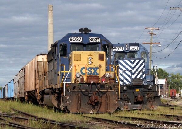 CSX and LSRC Power
SX #8037(SD40-2), Getting ready to MU up these locomotives for a trip south to Flint on a Grain Train
Keywords: csx;lsrc;sd40-2;flint;michigan;mi;grain