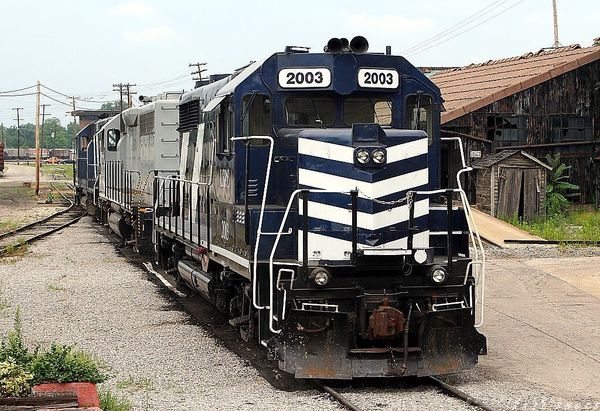 Power in West Dispatch
The LSRC 2003, a unit of ex-SP Heritage, sits with other units in West Dispatch, in Saginaw.  The 2003, is a rebuilt GP-35, to GP-38M standards
Keywords: lsrc;gp35m;saginaw;dispatch;mi