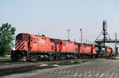 C424 Power at the Coal Chute
CP 4237,4243,1807,NS1600,CP5544 -The first three units came off the Quebec train and the last two came of the D&H train
Keywords: quebec;c424;cp;sand