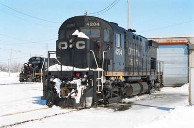 OCR C-424 # 4204
After coming over from CP and with a new coat of paint OCR 4204 sits in the sun and waits for it's next move. 
Photo taken March 1999
Keywords: cp;c-424;ocr;engine house