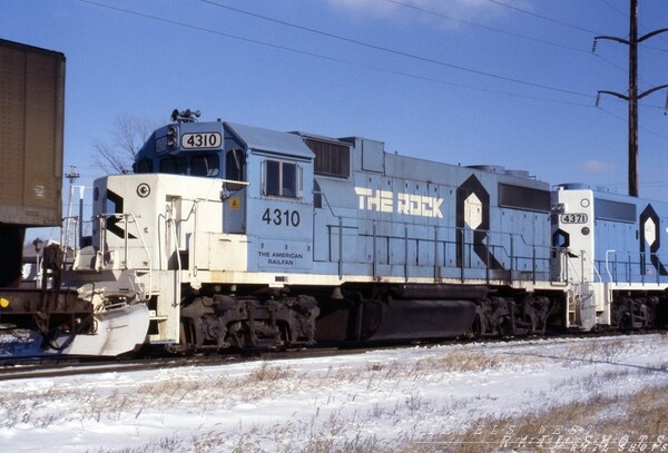 Rock Island GP38-2 #4310
Jan. 7, 1979 - West Des Moines.', 'Rock Island, GP38-2, THE ROCK
Keywords: gp38-2;rock;crip;des moines;rock island;4310