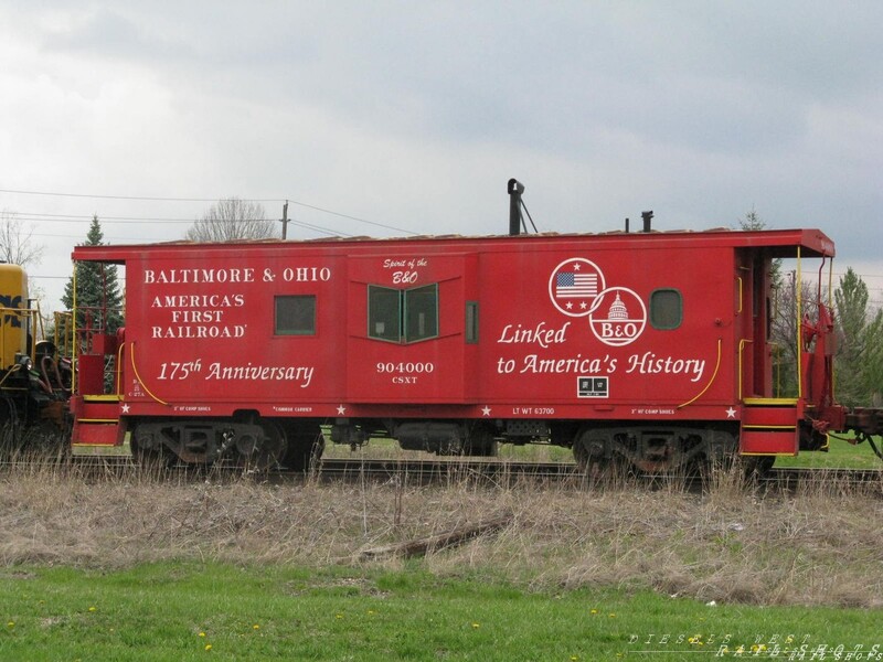 CSX caboose
CSX caboose celebrating 175 years of the B&O. This was the first car on a MofW train here in Indianapolis.', 'caboose, csx, B&O, MOW, MofW, Indianapolis
Keywords: csx;caboose;cab;b&o;mow;indianapolis;indiana